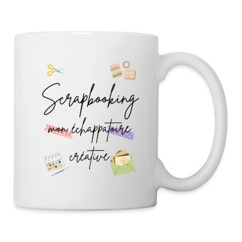 cadeau t-shirt Scrapbooking échappatoire créative - Mug blanc - blanc - Droite