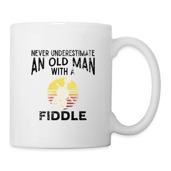 Violinist Old Man - Mug - white - Right