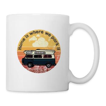Camping Camper Outdoor Sommer Design - Tasse - Weiß - Rechts