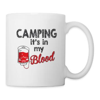 Camping Camper Outdoor Sommer Design - Tasse - Weiß - Rechts