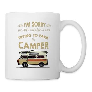 Camping Camper Outdoor Sommer Design - Tasse - Weiß - Rechts