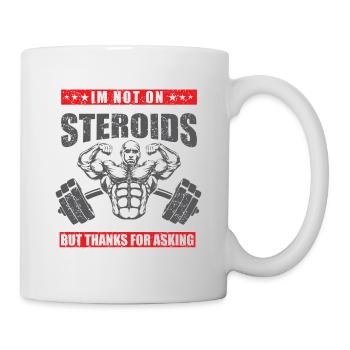 Bodybuilder Kraftsport Fitness Motiv - Tasse - Weiß - Rechts