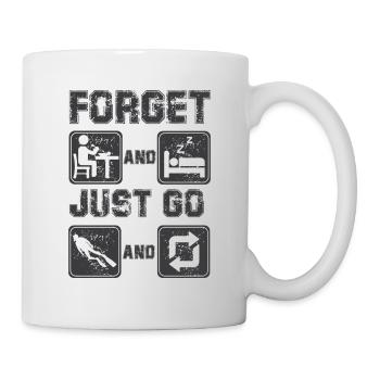 Taucher Tauchen Design Schnorcheln - Tasse - Weiß - Rechts