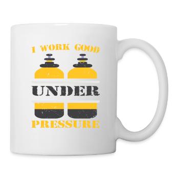 Taucher Tauchen Design Schnorcheln - Tasse - Weiß - Rechts