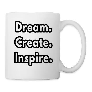Dream Create Inspire - art teacher gifts - Mug - white - Right