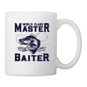 Lustiger Angler Fischer Spruch Angeln - Tasse - Weiß - Rechts
