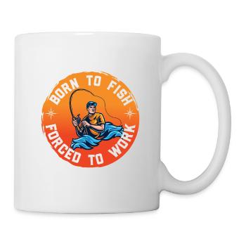 Lustiger Angler Fischer Spruch Angeln - Tasse - Weiß - Rechts