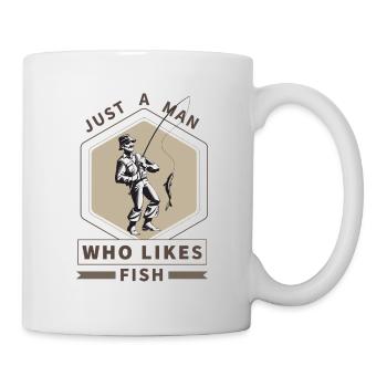 Lustiger Angler Fischer Spruch Angeln - Tasse - Weiß - Rechts
