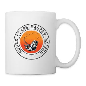 Lustiger Angler Fischer Spruch Angeln - Tasse - Weiß - Rechts