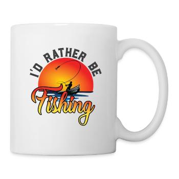 Lustiger Angler Fischer Spruch Angeln - Tasse - Weiß - Rechts