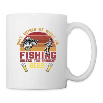 Lustiger Angler Fischer Spruch Angeln - Tasse - Weiß - Rechts