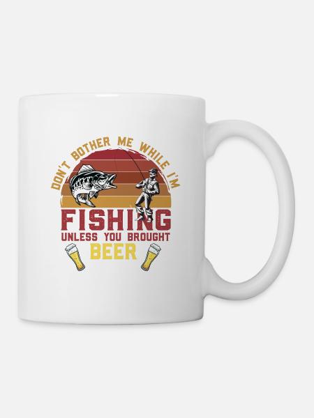 Lustiger Angler Fischer Spruch Angeln - Tasse - Weiß