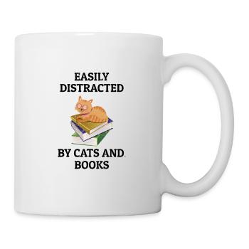 Books Book Stack Cat - Mug - white - Right