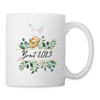 Braut 2023 - Junggesellenabschied, Hochzeit - Tasse - Weiß - Rechts