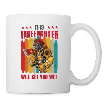 Feuerwehrmann Feuerwehr & Sprüche - Tasse - Weiß - Rechts