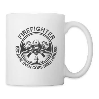 Feuerwehrmann Feuerwehr & Sprüche - Tasse - Weiß - Rechts