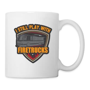 Feuerwehrmann Feuerwehr & Sprüche - Tasse - Weiß - Rechts
