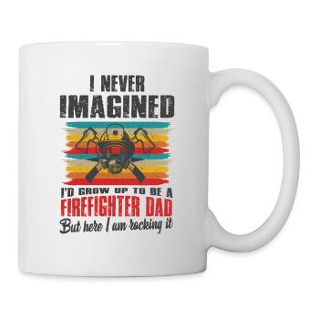 Feuerwehrmann Feuerwehr & Sprüche - Tasse - Weiß - Rechts