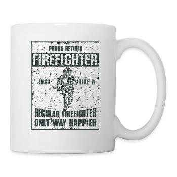 Feuerwehrmann Feuerwehr & Sprüche - Tasse - Weiß - Rechts
