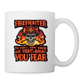 Feuerwehrmann Feuerwehr & Sprüche - Tasse - Weiß - Rechts