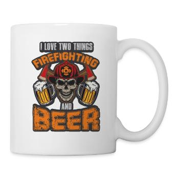 Feuerwehrmann Feuerwehr & Sprüche - Tasse - Weiß - Rechts
