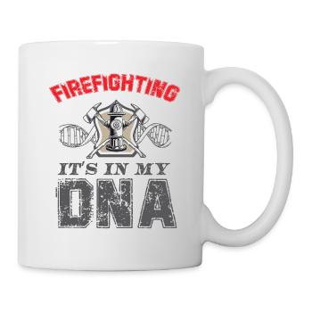 Feuerwehrmann Feuerwehr & Sprüche - Tasse - Weiß - Rechts