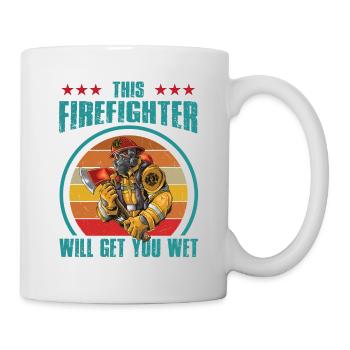 Feuerwehrmann Feuerwehr & Sprüche - Tasse - Weiß - Rechts