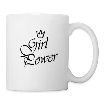 girl power crown - Mug blanc - blanc - Droite