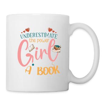Book Reader Reading Literature Bookworm Gift Idea - Mug - white - Right