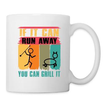 Lustiger Grill-Spruch I Grillen Motiv - Tasse - Weiß - Rechts