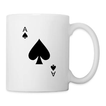 Spielkarte Ace Spades I Pik Ass - Tasse - Weiß - Rechts