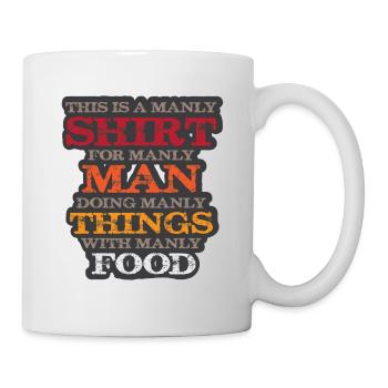 Lustiger Grill-Spruch I Grillen Motiv - Tasse - Weiß - Rechts