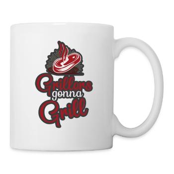 Lustiger Grill-Spruch I Grillen Motiv - Tasse - Weiß - Rechts