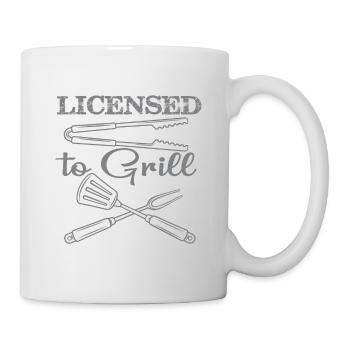 Lustiger Grill-Spruch I Grillen Motiv - Tasse - Weiß - Rechts