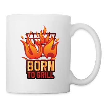 Lustiger Grill-Spruch I Grillen Motiv - Tasse - Weiß - Rechts