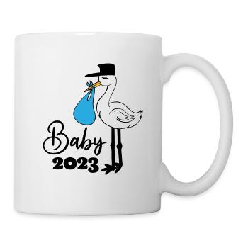 Bébé 2023 Grossesse annonce la naissance du bébé - Mug blanc - blanc - Droite