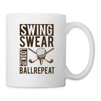 Golf Geschenk Witz Golfspieler Golfer - Tasse - Weiß - Rechts