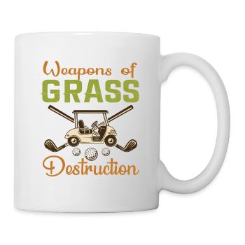 Golf Geschenk Witz Golfspieler Golfer - Tasse - Weiß - Rechts