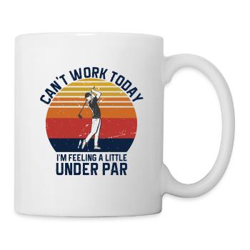 Golf Geschenk Witz Golfspieler Golfer - Tasse - Weiß - Rechts