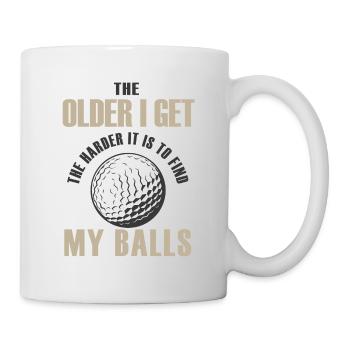 Golf Geschenk Witz Golfspieler Golfer - Tasse - Weiß - Rechts