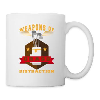 Golf Geschenk Witz Golfspieler Golfer - Tasse - Weiß - Rechts