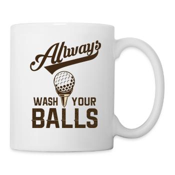 Golf Geschenk Witz Golfspieler Golfer - Tasse - Weiß - Rechts