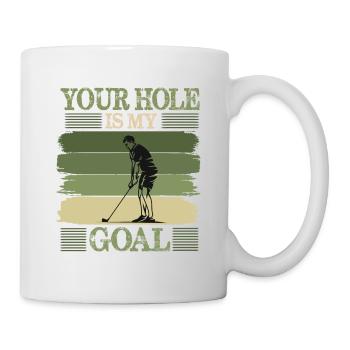Golf Geschenk Witz Golfspieler Golfer - Tasse - Weiß - Rechts