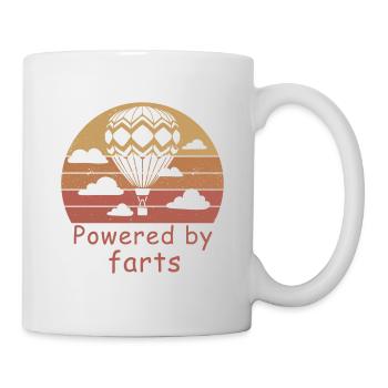 Heißluftballon & Ballon Fahrer Geschenk - Tasse - Weiß - Rechts