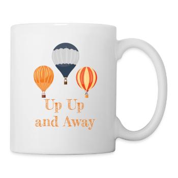 Heißluftballon & Ballon Fahrer Geschenk - Tasse - Weiß - Rechts