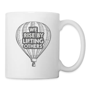 Heißluftballon & Ballon Fahrer Geschenk - Tasse - Weiß - Rechts