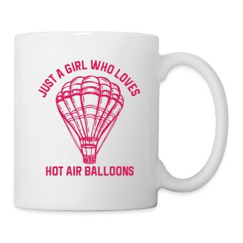 Heißluftballon & Ballon Fahrer Geschenk - Tasse - Weiß - Rechts