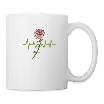 Flowers Carnation Heartbeat - Mug - white - Right