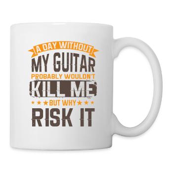 Gitarre Musik Gitarisst Gitarren Spruch - Tasse - Weiß - Rechts