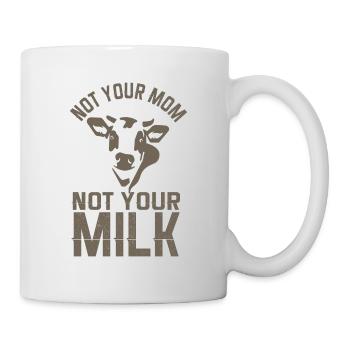 Vegan Fleischlos Tierlieb & Veganer - Tasse - Weiß - Rechts
